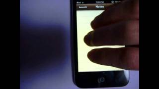 Multitasking Gesture on iPod touch