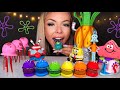 ASMR EDIBLE SPONGEBOB, SQUIDWARD, JELLYFISH CAKE POPS, PRETTY PATTIES, PINEAPPLE HOUSE MUKBANG 먹방