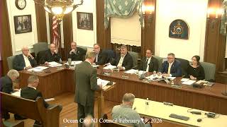 Ocean City NJ Council 02 19 2026