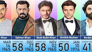 Age of Famous Bollywood Actors in 2024 | Youngest to Oldest