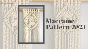 DIY Macrame: Diamond Pattern #21 / Josephine Knots Macrame Diamond Tutorial / Macrame Ideas