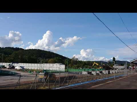 倶知安駅ホームからの眺め