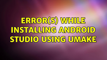 Ubuntu: Error(s) while installing Android Studio using umake