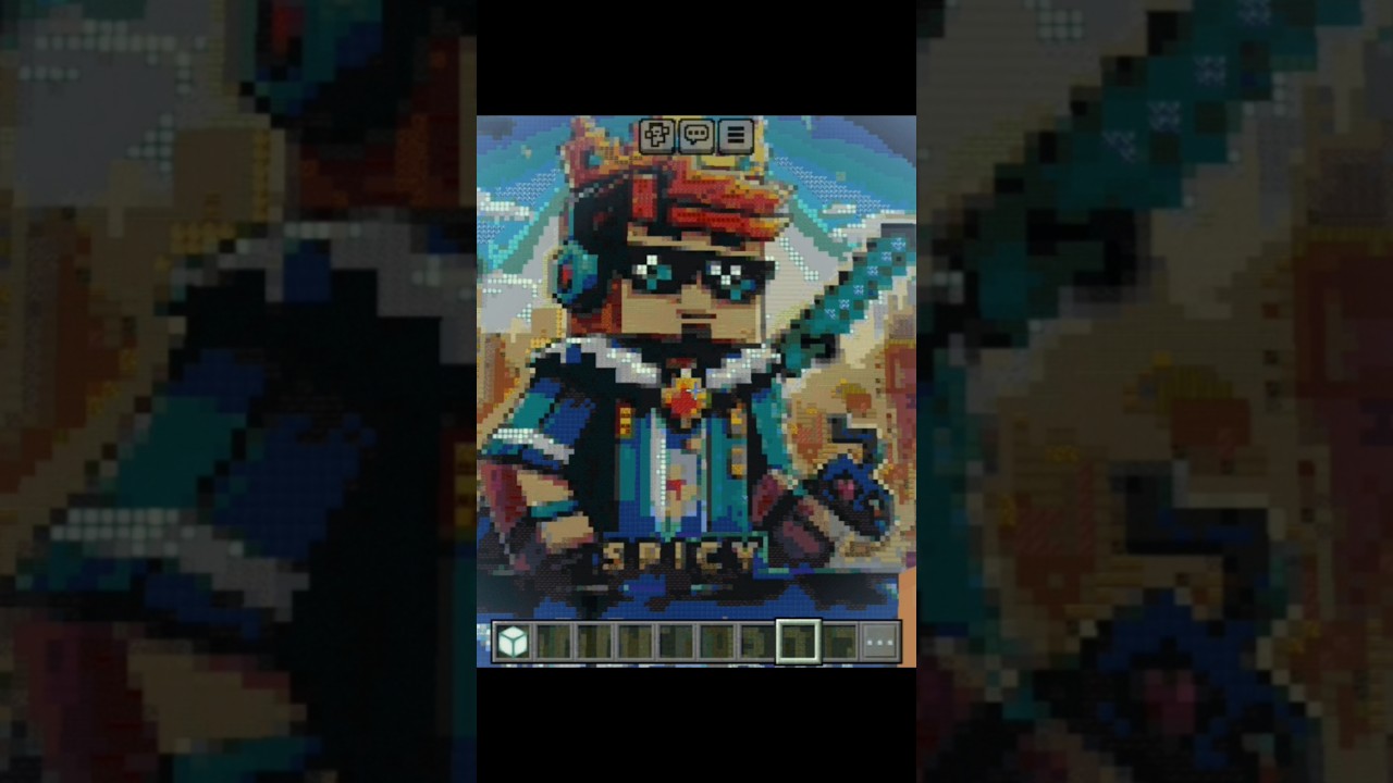 Making Subscriber Logo Wall In Minecraft World 