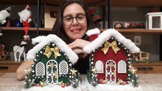 Como Fazer Casinha de Natal com Caixa de Leite ( Passo a Passo)