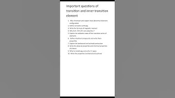 important questions of transition and inner transition element 🔥🤯#12thboardexam2024