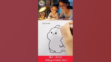 Vẽ chú khủng lòng đẹp và nhanh nhất - lớp cô trà #ve #tapve #shorts