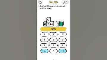 Brain Out - Can you pass it? - No. 66 Add up 3 largest numbers... #brainout #puzzlegame #braingame