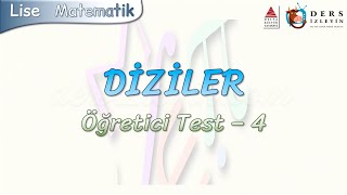 Di̇zi̇ler Öğreti̇ci̇ Test - 4