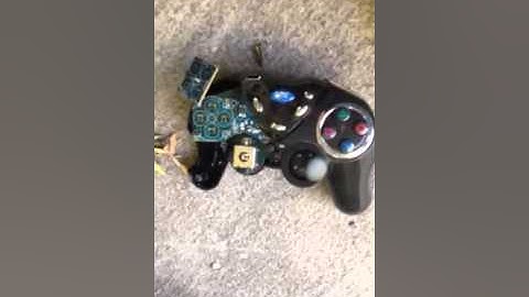 Smashing a PS2 controller