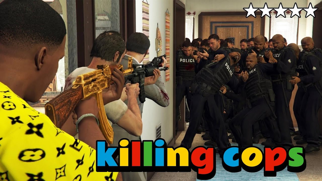 Trevor Goes Crazy! 5 Star Police Chase in GTA V - YouTube