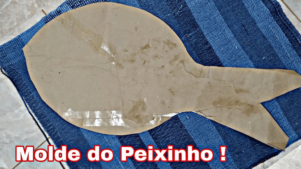 Como fazer o molde do peixinho com mais facilidade //passo a passo