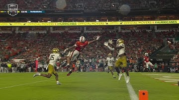 CJ Daniels scores TD after ONE-HANDED CATCH from a pass by Carson Beck 🤯 | ESPN College Football