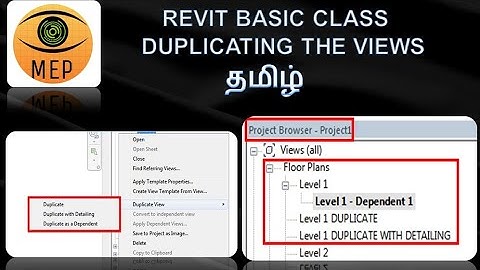 Duplicating views in revit_Revitmep tutorial