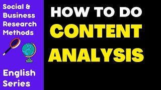 How to Do Content Analysis with Example | Step-by-Step Guide for Beginners | English