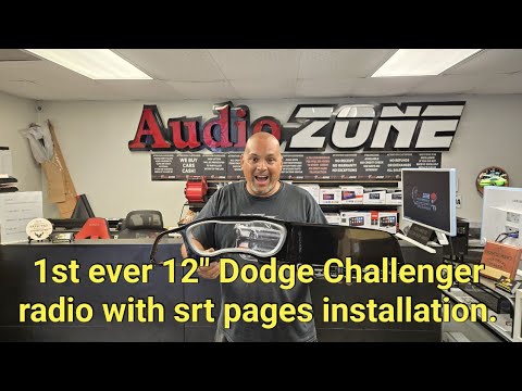 1st ever 12" Challenger radio with srt pages YouTube Netflix and more