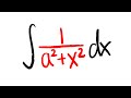 integral of 1/(a^2+x^2)