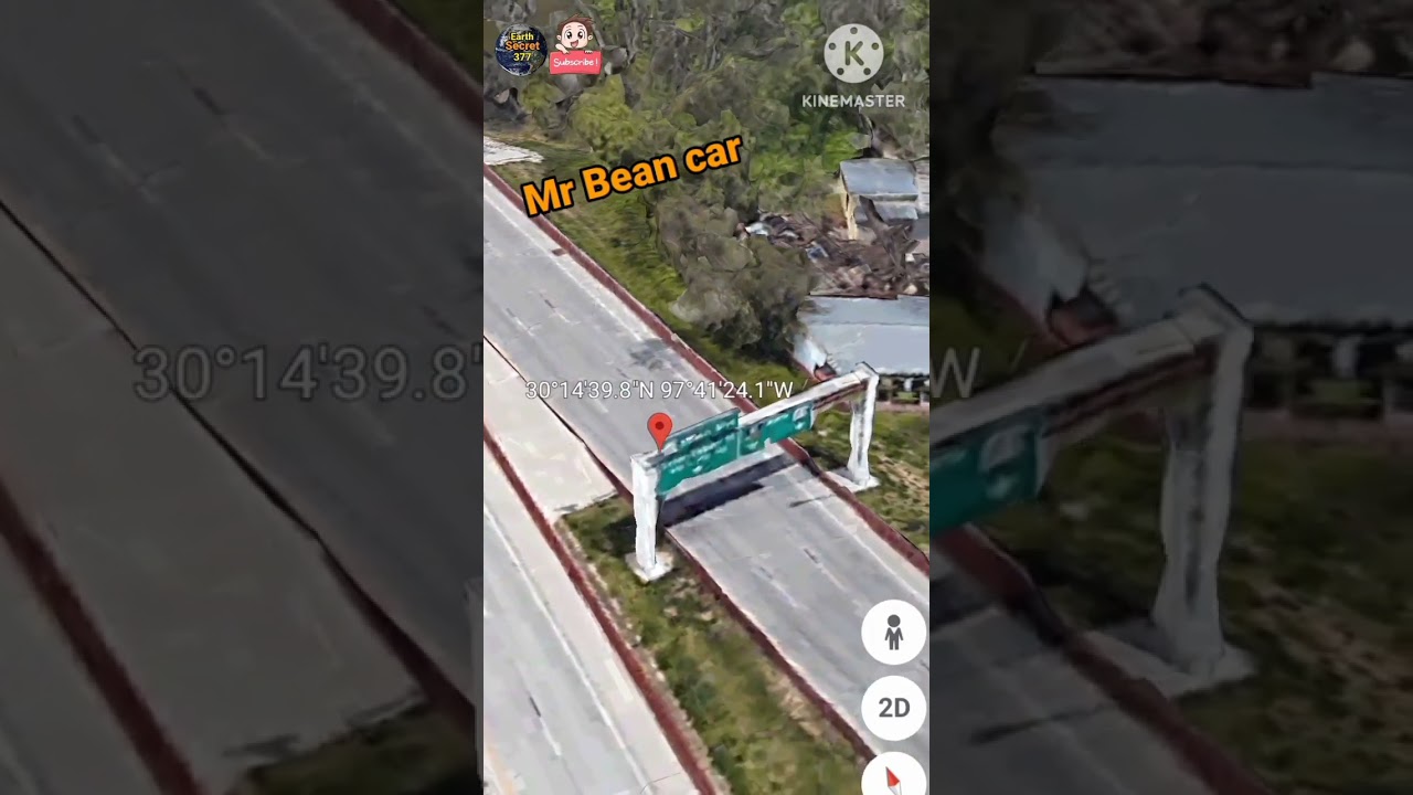 Mr Bean car part 4 found on google map and google earth 