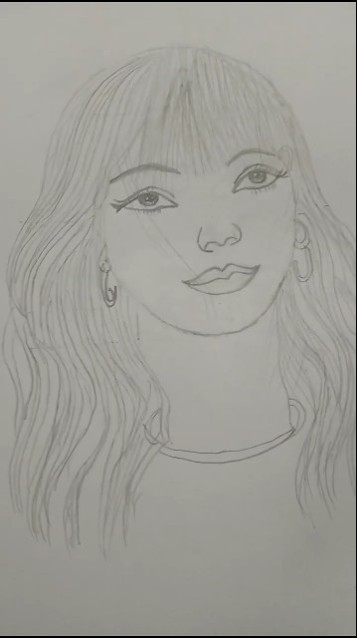 lisa sketch line😄❤️#subscribe #technodance #watercolordrawing #art #reels #viral #artandcraft