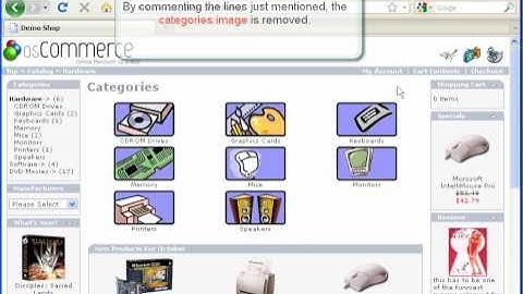 osCommerce navigate through categories - Categories Header file structure