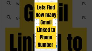 How To Check Multiple Gmail Accounts Linked To A Single Phone Number On Android