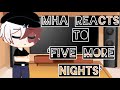 Mha reacts to ‘Five more nights’|| Part 2|| GCRV