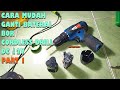 CUKUP 100RB MAH BESAR !!! GANTI BATERAI BOR CORDLESS DRILL 12V