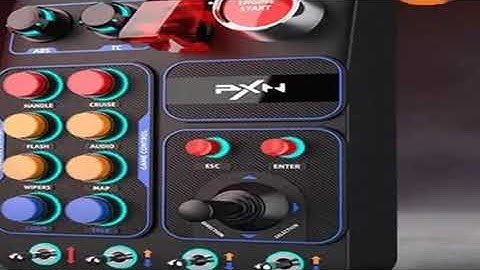 PXN CB1 Simulator Race Central Control Box Multifunctional Keys Control Box RGB For EURO Truck Simul