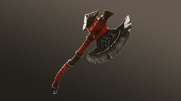 Rendering an Axe Model in KeyShot