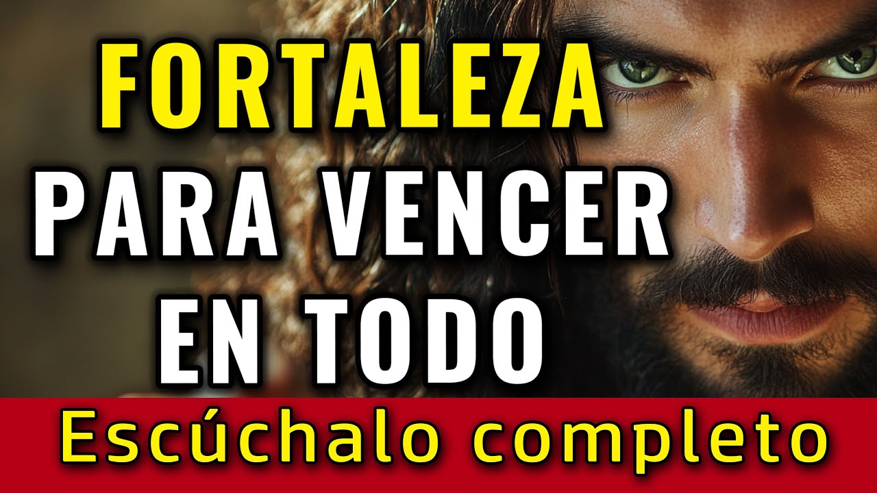Dios te dice, te doy las fuerzas para vencer en todo y triunfar más, para derrotar la adversidad.