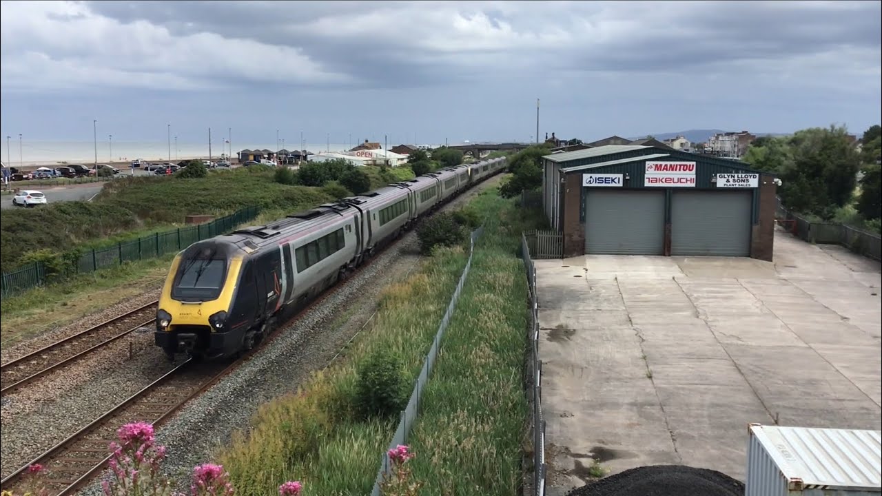 Trains at Abergele and pensarn in July.