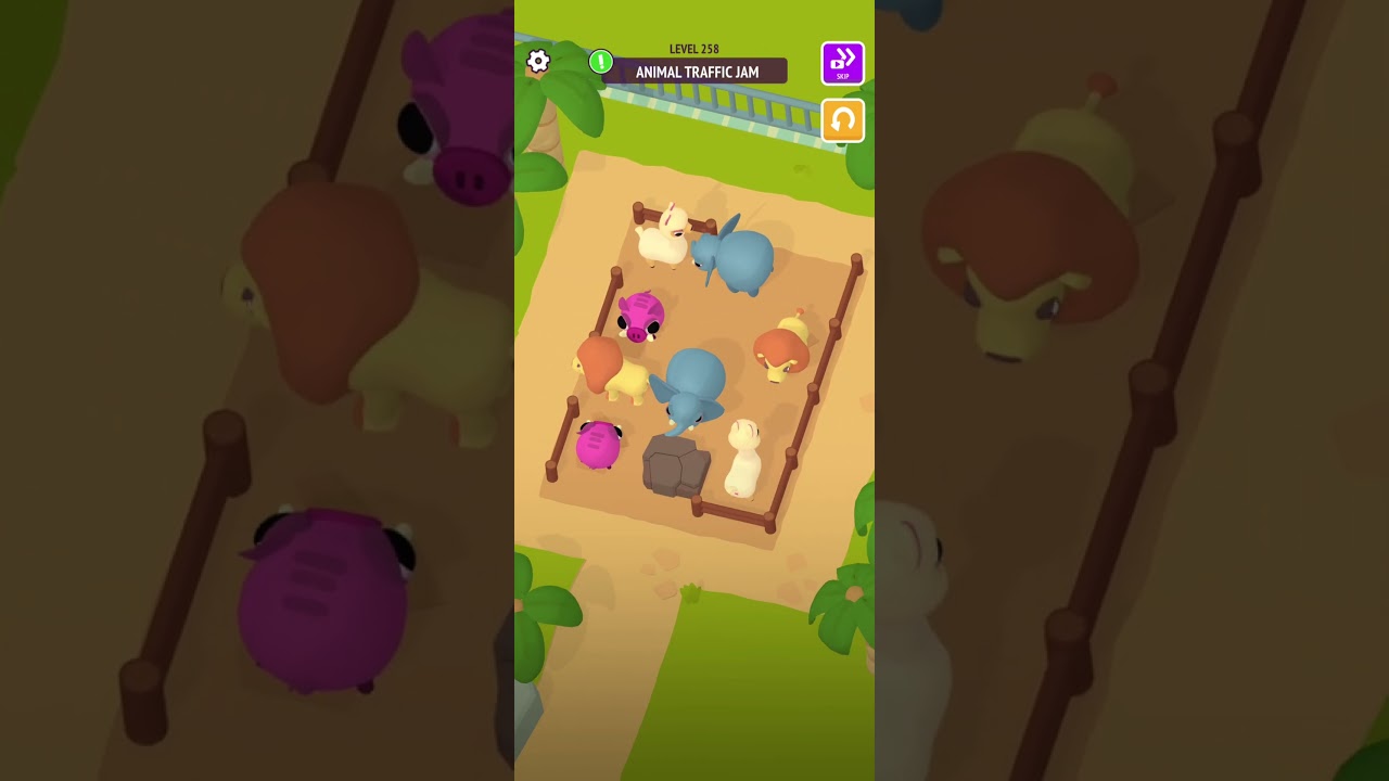 Zoo Happy Animals Game | Level 258 | Satisfying Gameplay #shorts #viral #gaming #asmr