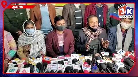 Ex-MLA Udhampur Balwant Singh Mankotia adressing a press conference
