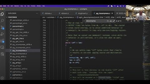 Postgres Hacking - compression improvements