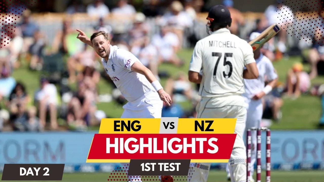 England vs New Zealand 1st Test Match Highlights 2023 ENG vs NZ Day 2 Highlights Sports all
