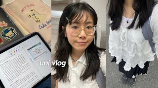 uni vlog 🎧 first week of classes, frosh, daily life of a dental student, grwm