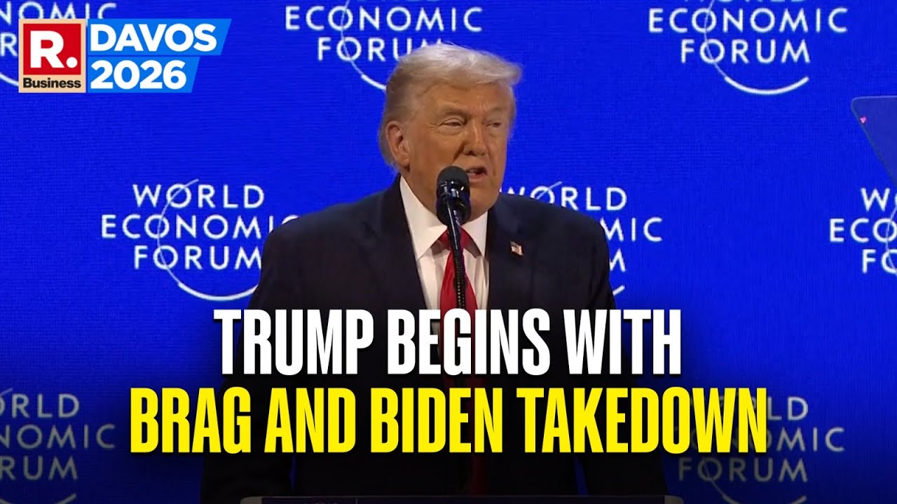 Donald Trump At Davos 2026: US President Begins With Scathing Biden Takedown And Economy Brag