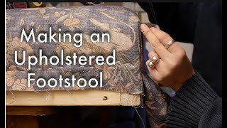 Make An Upholstered Footstool Day In The Workroom How To Pattern Match