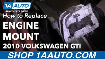 How to Replace Passenger Engine Mount 2010 Volkswagen GTI