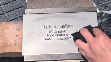 Deep Engraving on Stainless Steel Plate with a Heliner CNC router
