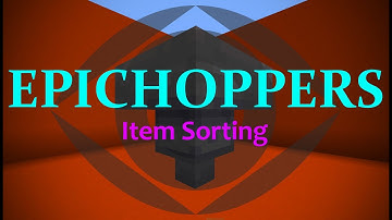 Item Sorting with EpicHoppers | MC Plugin Tutorial