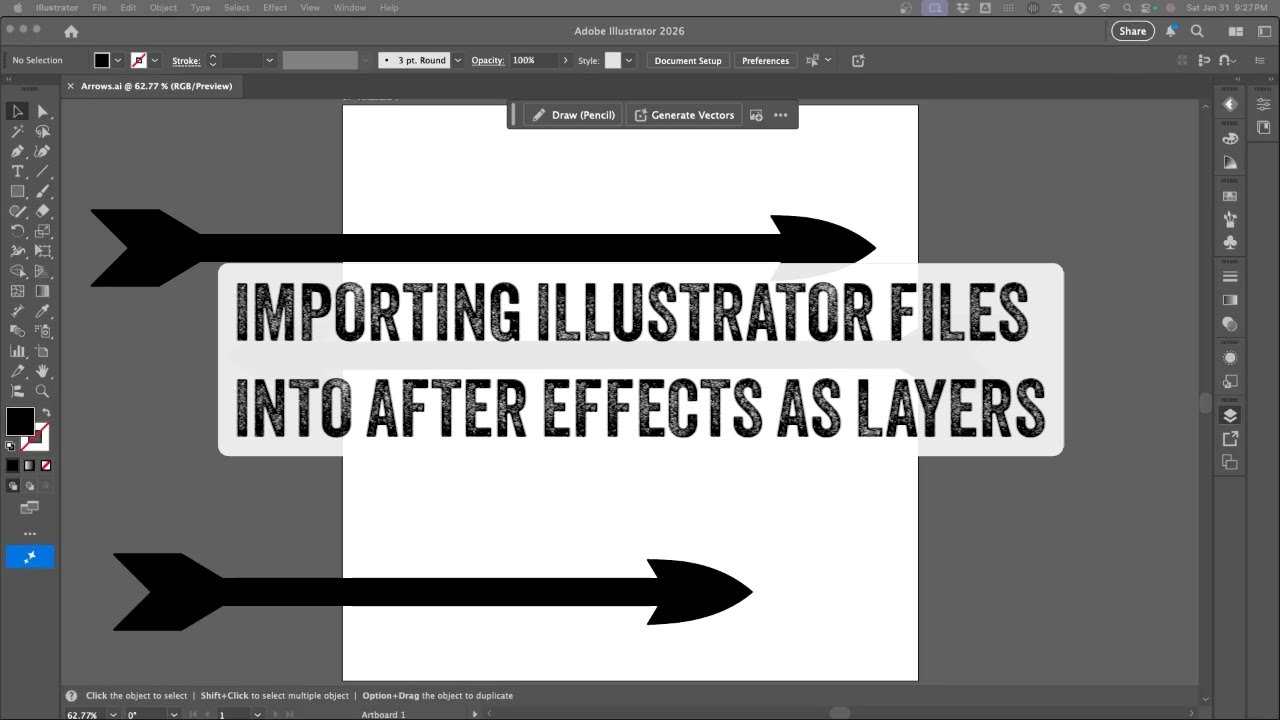 Importing Illustrator Files into After Effects as Layers