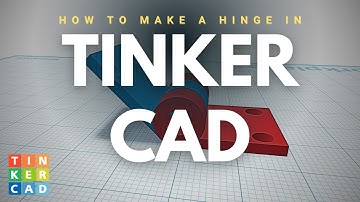 Tinkercad For Beginners:  How to make a simple HINGE for 3D printing!