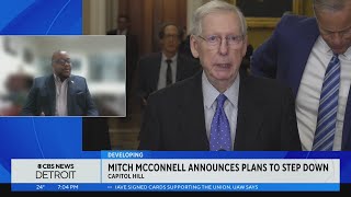 Senate Minority Leader Mitch McConnell announces he is stepping down