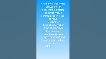 Learn the ATIS Structure in Minutes!