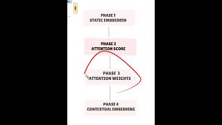 4 Phase of Calculating the contextual embeddings  in attention scores  #attention  #transformers
