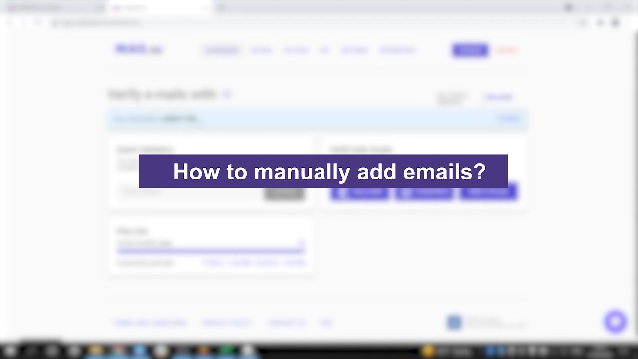 How to manually add emails?