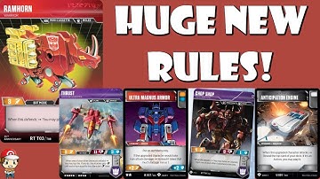 Important Transformer TCG Rules Update! (Thrust, All out Attack, Anticipation Engine!)