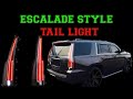 Chevy Tahoe Suburban GMC Yukon XL with Escalade Tail Lights Conversion How-To Install LED 2015-2020