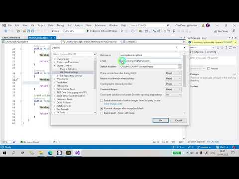 Commit All Option Disable in Visual Studio Git Hub